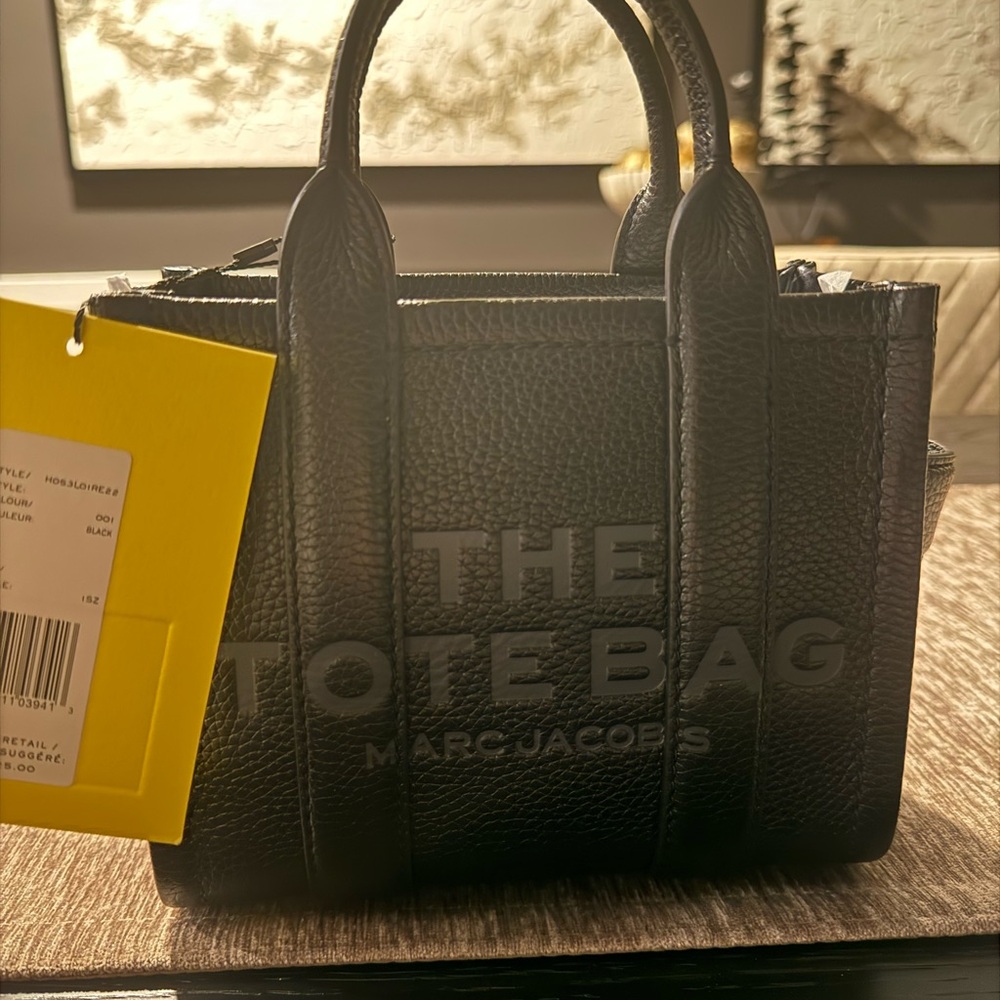 Marc Jacobs Black Textured Leather Tote (NWT)